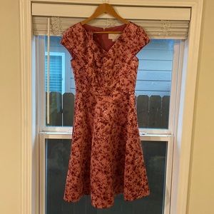 GMG satin pink floral dress!